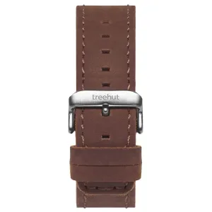 20mm Brown Matte Leather Band