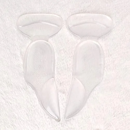 3 in 1 Arch Support Heel Cushion and Liner for Men and Women, Gel Shoe Heel Inserts (Black)