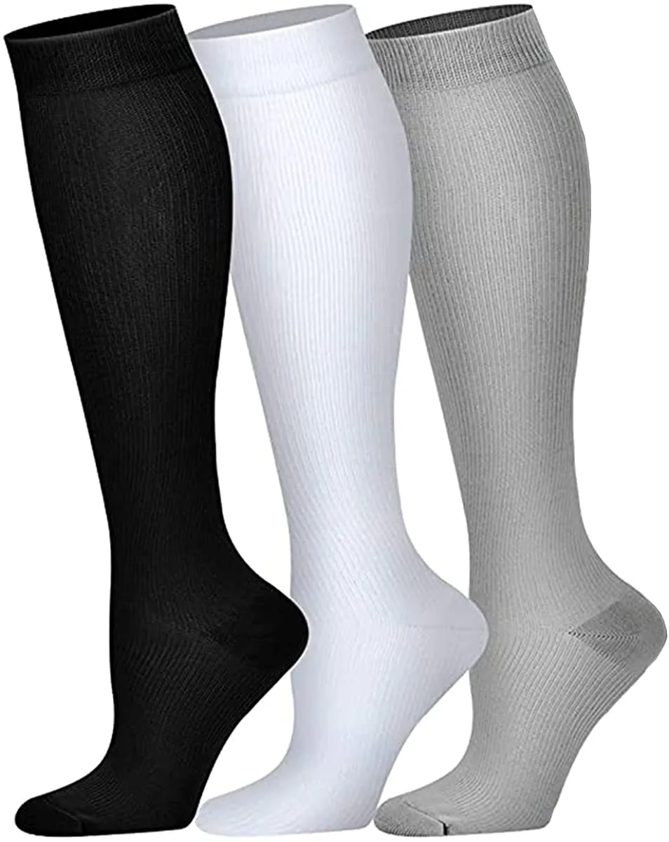 3 Pairs Compression Socks For Women & Men