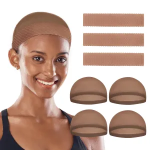 3 Pcs Silicone Wig Grip Bands for Lace Front Wigs with Grip Caps