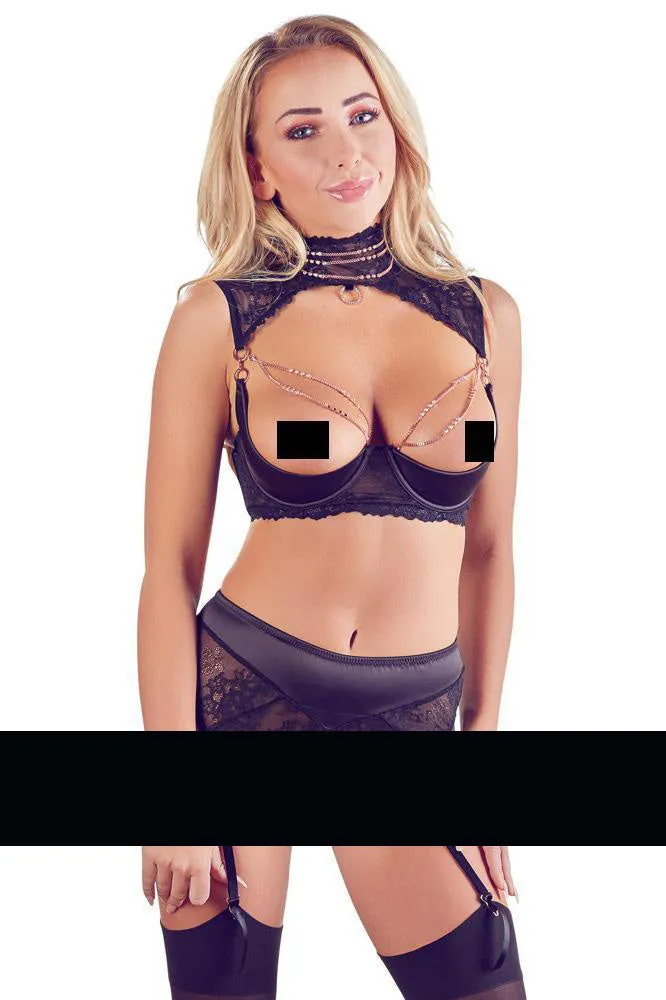 Abierta Fina Shelf Lingerie Set