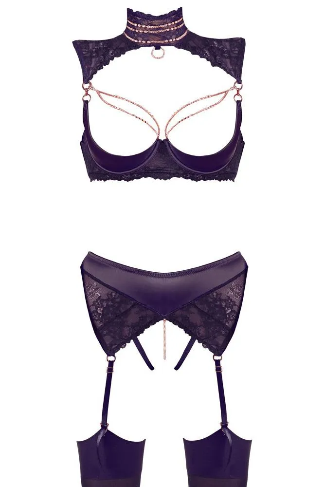 Abierta Fina Shelf Lingerie Set