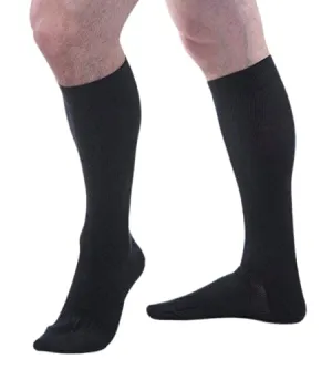 Allegro Unisex 15-20 mmHg Essential 107 Cotton Compression Support Sock, Comfortable Support Garments Black Medium
