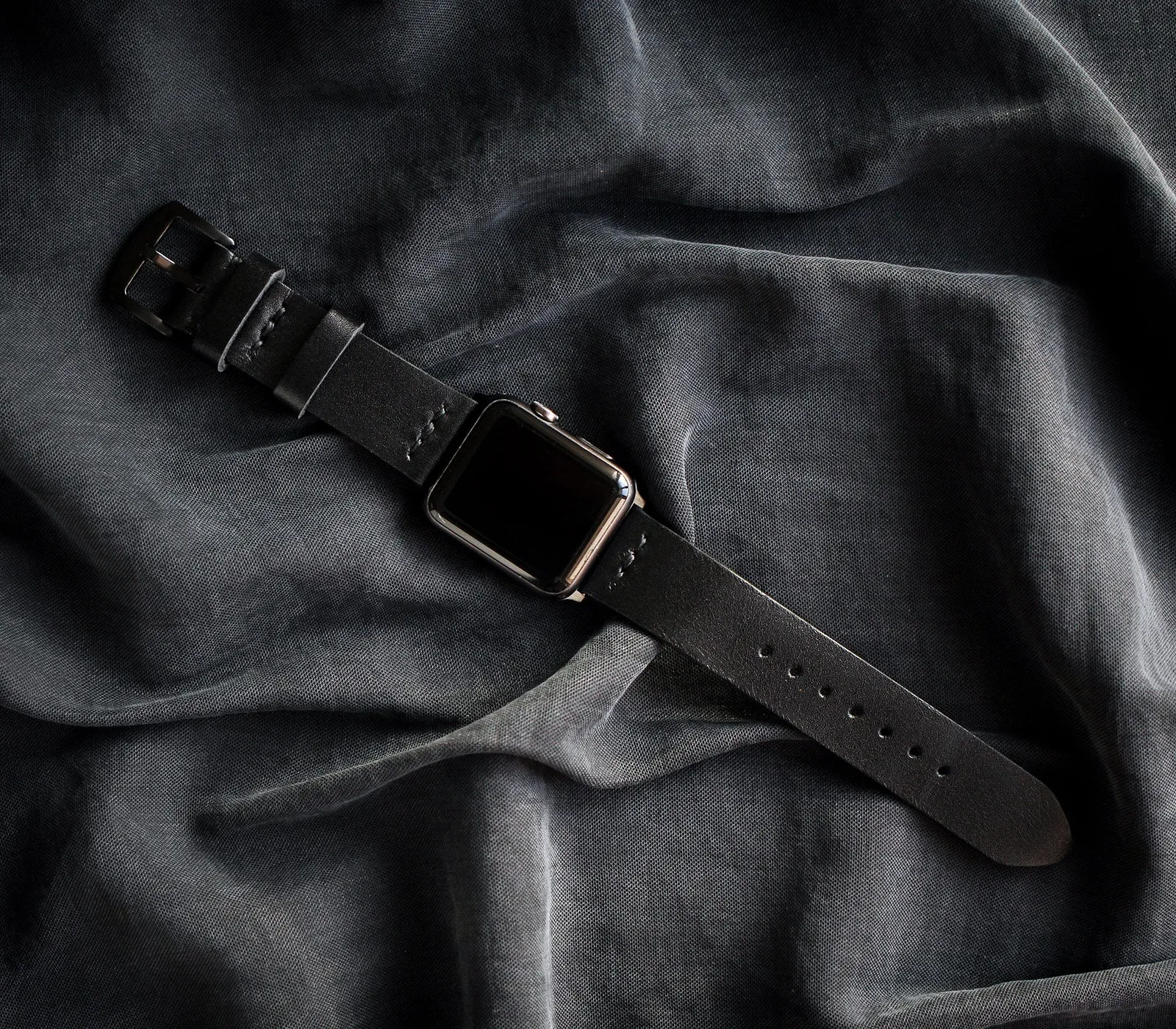 Apple Watch Leather Band - Black