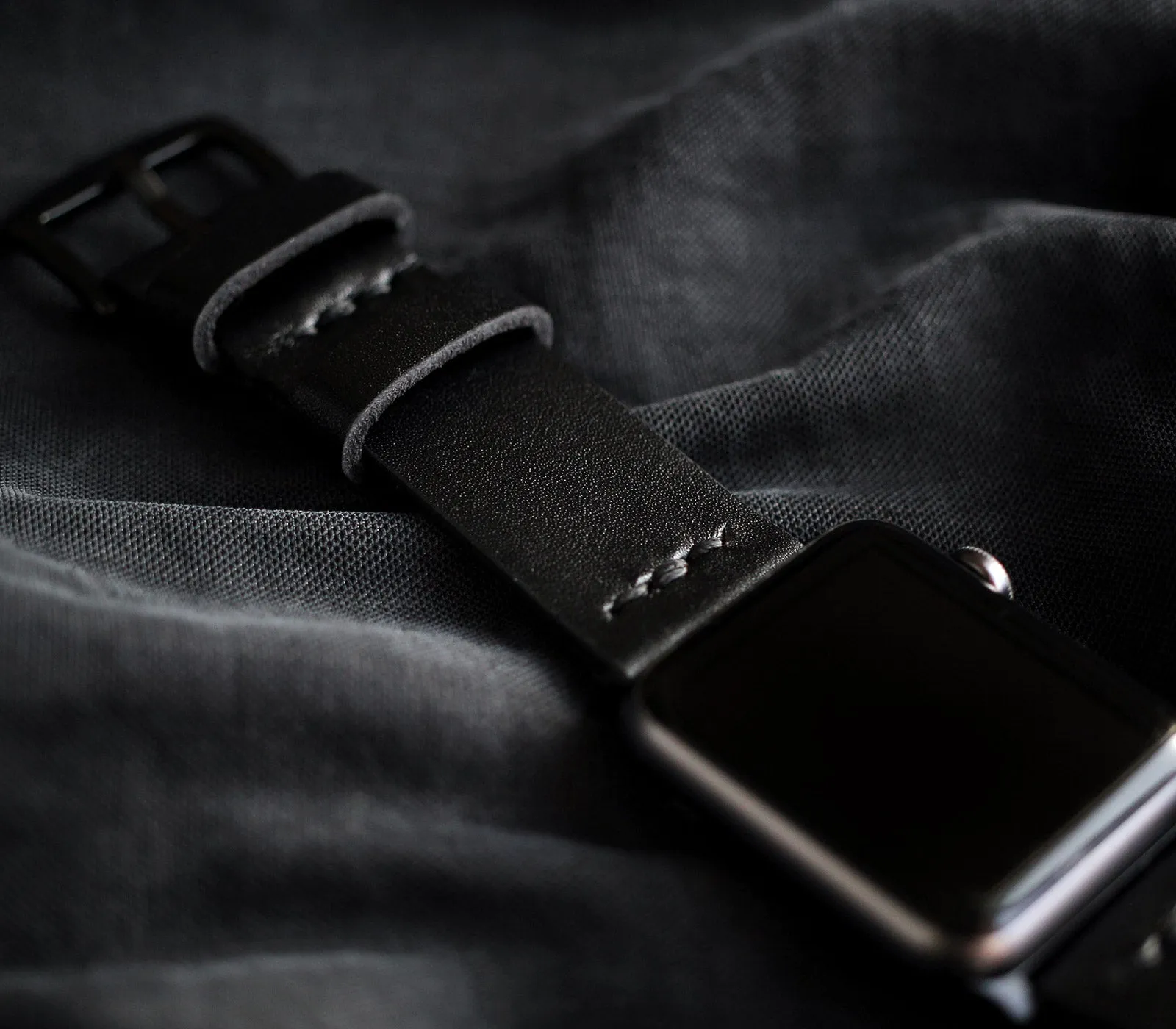 Apple Watch Leather Band - Black