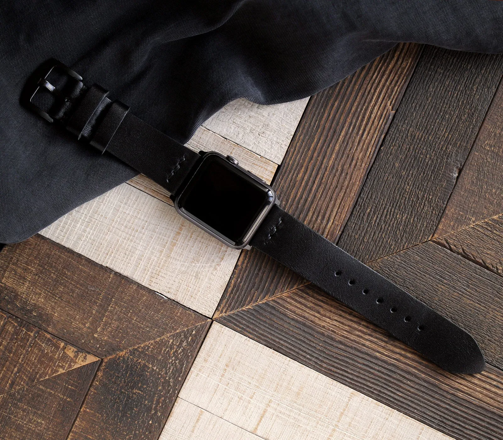 Apple Watch Leather Band - Black