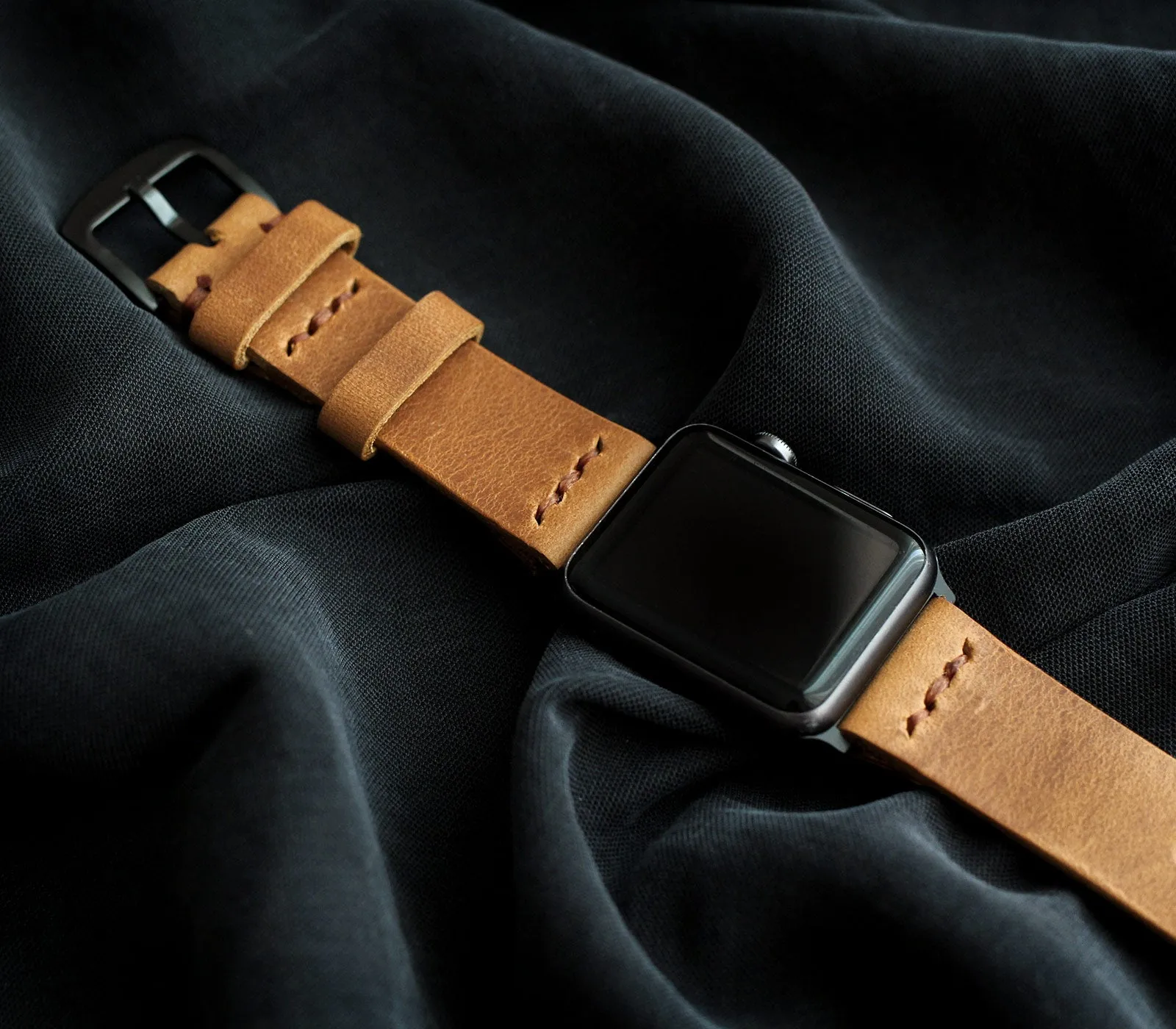 Apple Watch Leather Band - Mustard