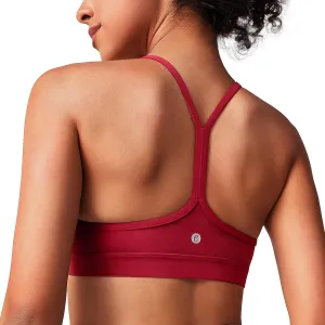 BAYDI Clouduxi Y Back Sports Bras for Women - Light Support Racerback Yoga Bra, A-C Cups