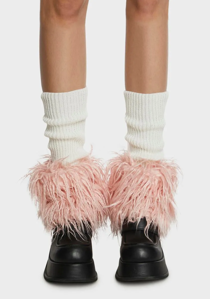 Blush Never Fur-Gotten Leg Warmers
