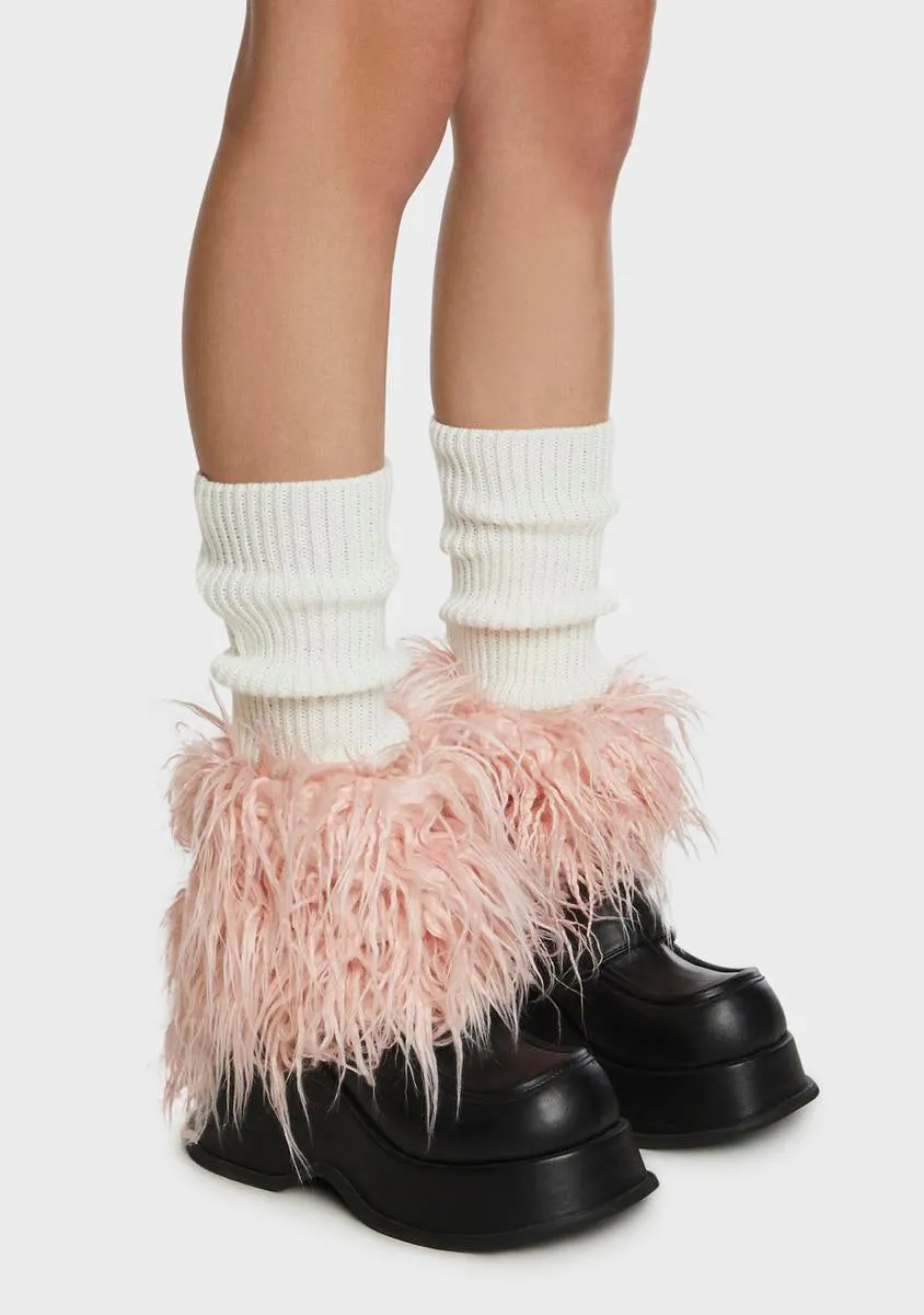 Blush Never Fur-Gotten Leg Warmers