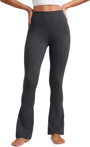 CRZ YOGA Butterluxe High Waist Mini Flared Leggings for Women 30"/31.5"/33'' - Bootcut Yoga Pants with Pocket Casual Lounge
