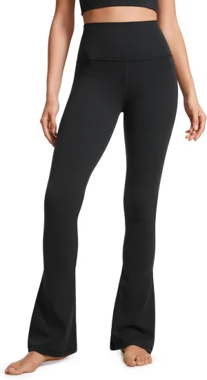 CRZ YOGA Butterluxe High Waist Mini Flared Leggings for Women 30"/31.5"/33'' - Bootcut Yoga Pants with Pocket Casual Lounge