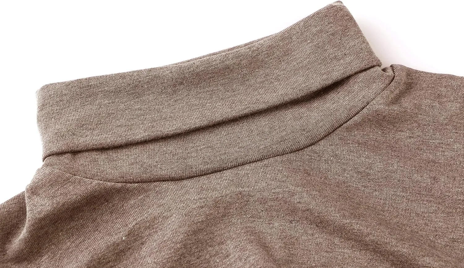 Derminpro Men's Slim Fit Soft Turtleneck Long Sleeve Pullover Lightweight T-Shirt