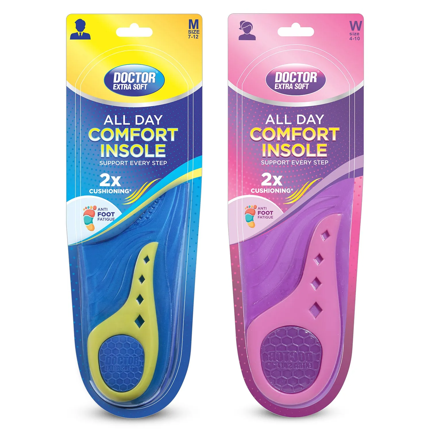 DOCTOR EXTRA SOFT Insole For Shoes For Men and Women, Comfort & Energy Massaging Gel Insoles For  Pain Relief Orthotics D-951/D-952