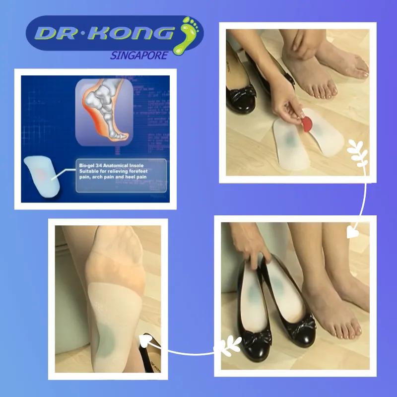 DR.KONG BIO-GEL 3/4 ANATOMIC INSOLES DK-DKA41 - FOOT CARE ACCESSORIES