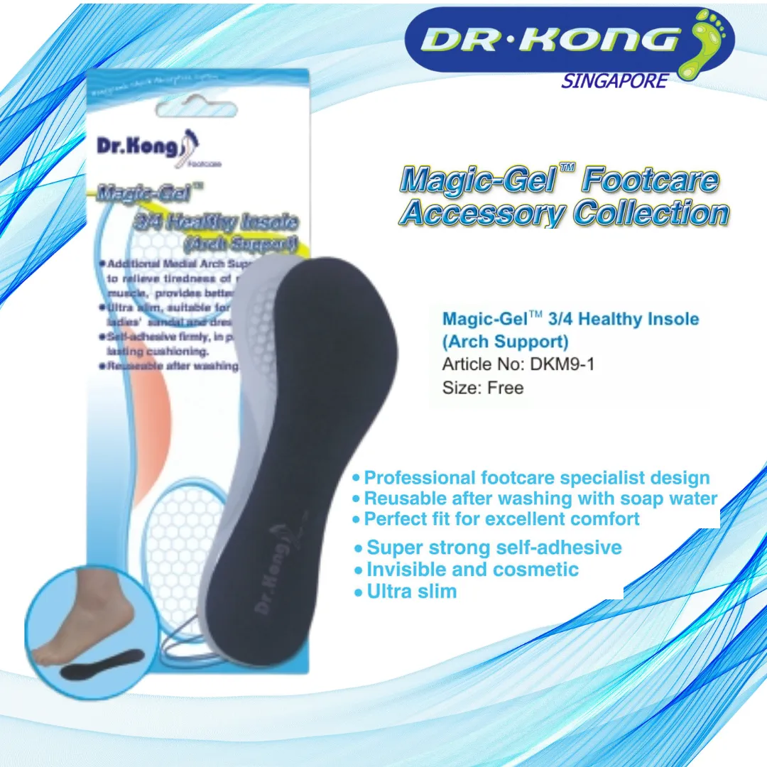 DR.KONG MAGIC-GEL 3/4 HEALTHY INSOLES DK-DKM9-1-F - FOOT CARE ACCESSORIES