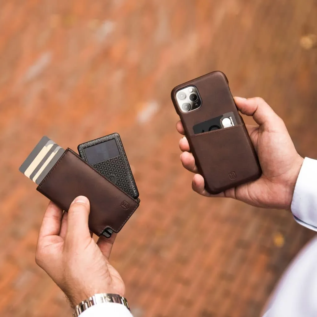Ekster Parliament Men's Wallet | RFID Blocking Leather Minimalist Wallet | Slim Wallet for Men - Designed for Quick Card Access with Push Button