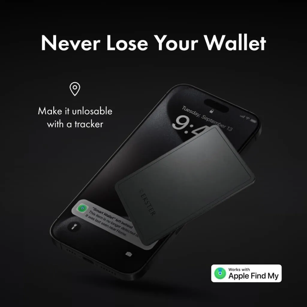 Ekster Parliament Men's Wallet | RFID Blocking Leather Minimalist Wallet | Slim Wallet for Men - Designed for Quick Card Access with Push Button