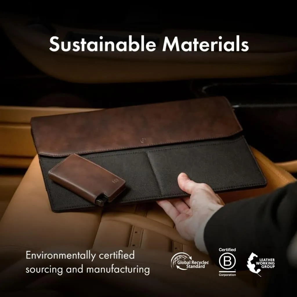 Ekster Parliament Men's Wallet | RFID Blocking Leather Minimalist Wallet | Slim Wallet for Men - Designed for Quick Card Access with Push Button