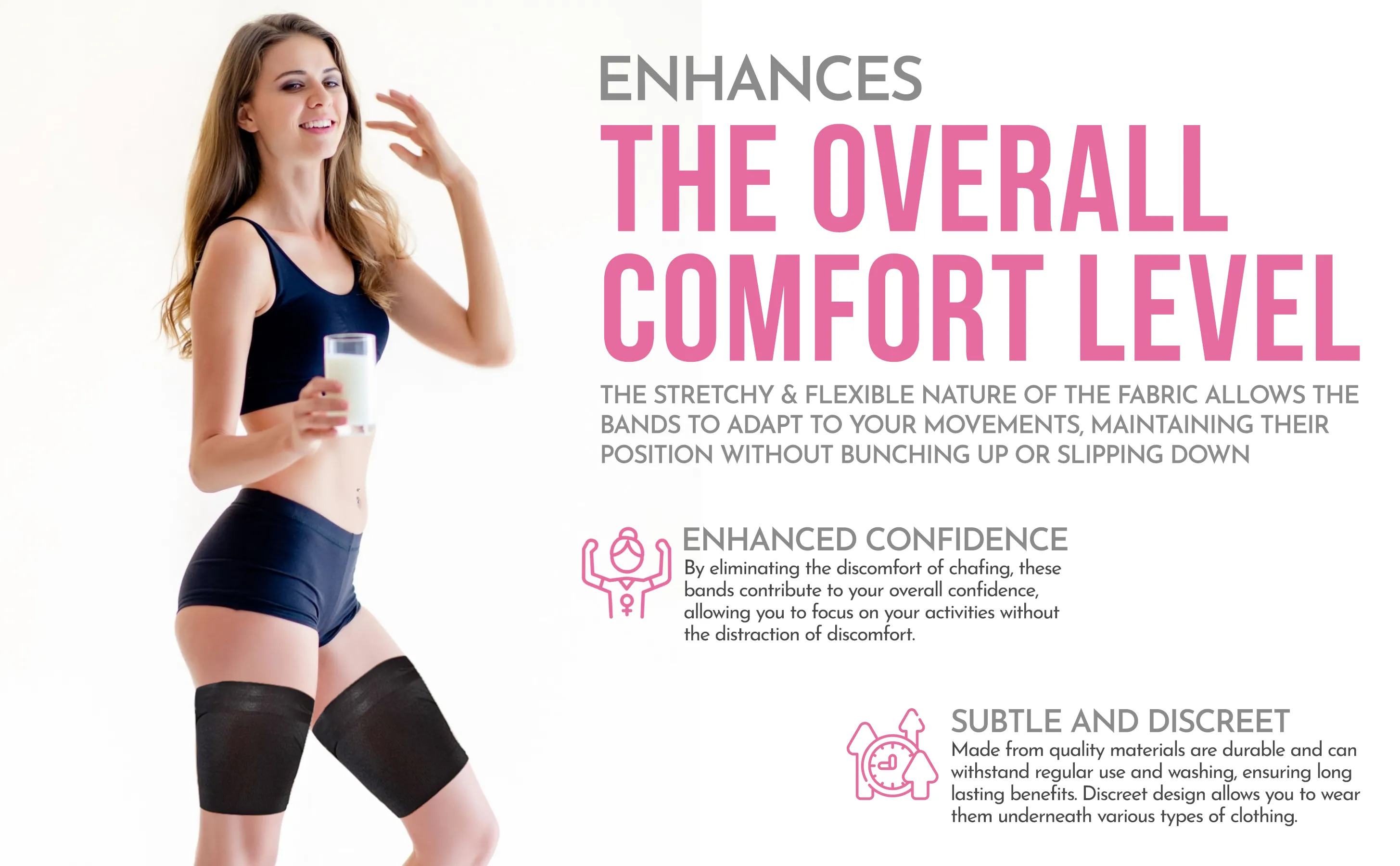 Glamza 'Chub Rub' Anti Chafing Thigh Bands