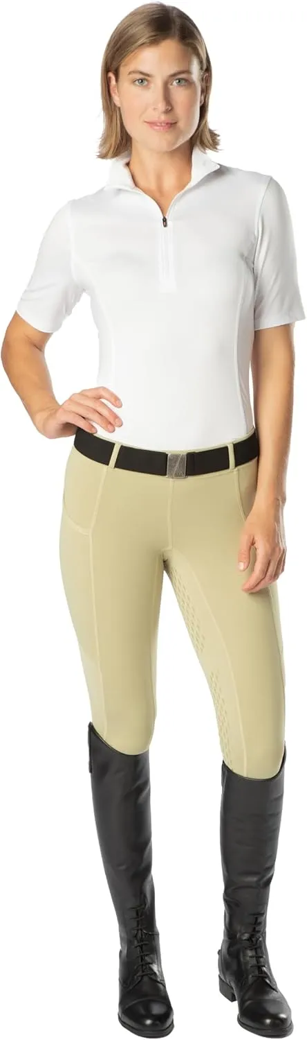 Kerrits Women's Ice Fil Lite Short Sleeve Shirt  Cooling Sun Protection Shirt for Horse Riding, Golf, Hiking