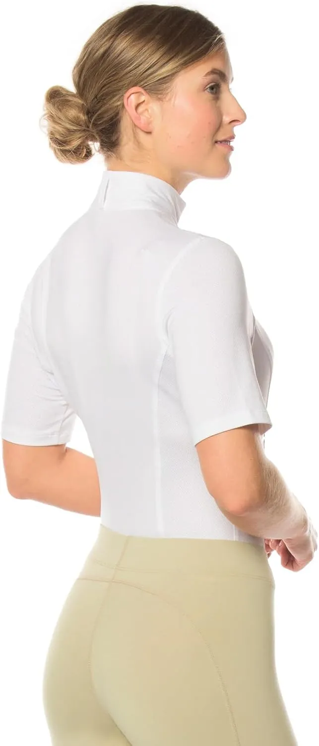 Kerrits Women's Ice Fil Lite Short Sleeve Shirt  Cooling Sun Protection Shirt for Horse Riding, Golf, Hiking