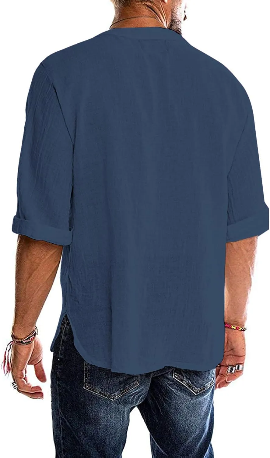 Men's Fashion Shirt Short Sleeve Beach V-Neck Drawstring Printing Yoga African Summer Top