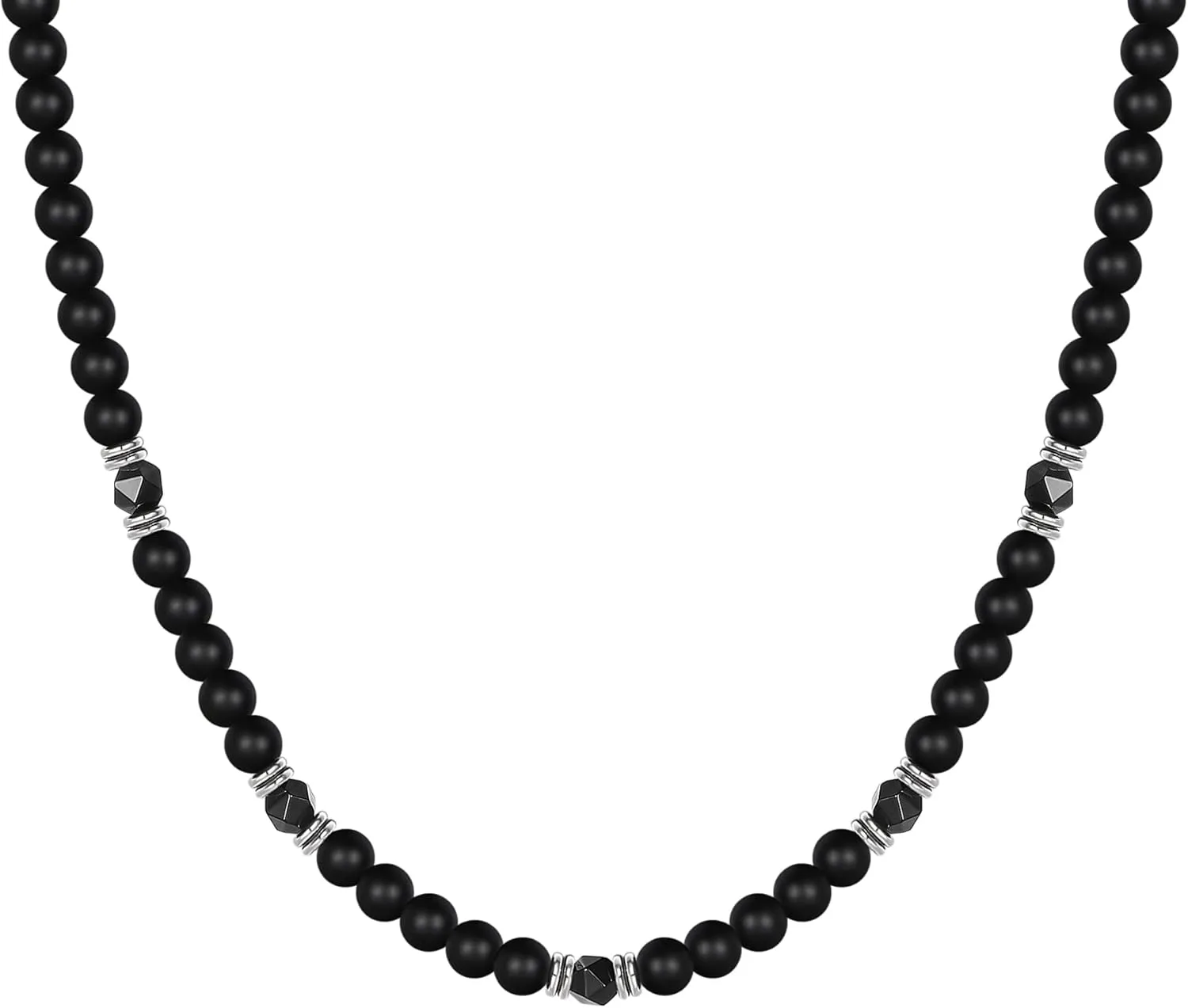 Mens necklace Natural Healing Black Obsidian Tigers Eye Beaded Sun Necklace Anniversary Birthday Gifts for Men Boyfriend