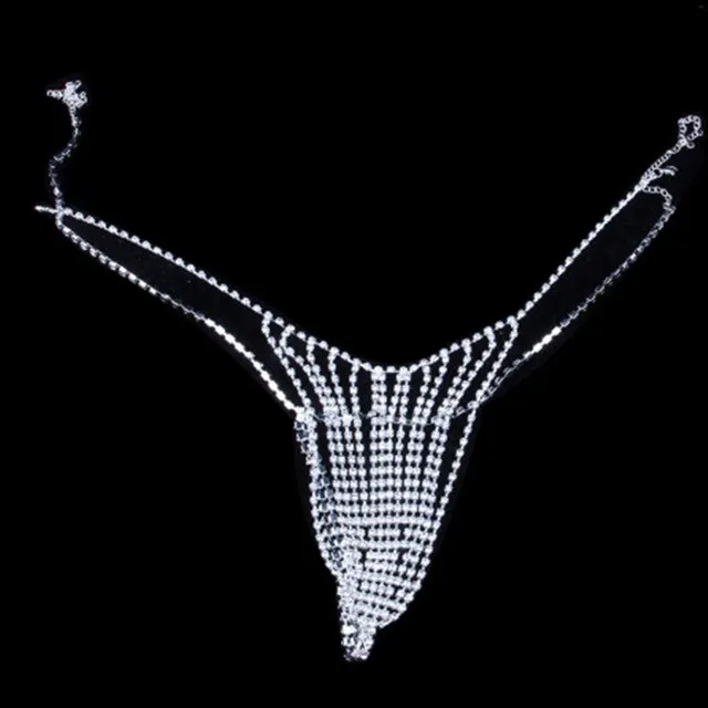Newest Sexy Hollow Rhinestone Body Chain Bra Accessories Necklace for Women Crystal