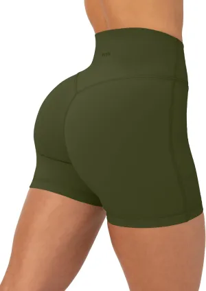 PAVOI ACTIVE Buttery Soft Yoga Workout Shorts for Women - High Waisted Butt Sculpting 4" & 6" Gym Biker Shorts - FlexFlow