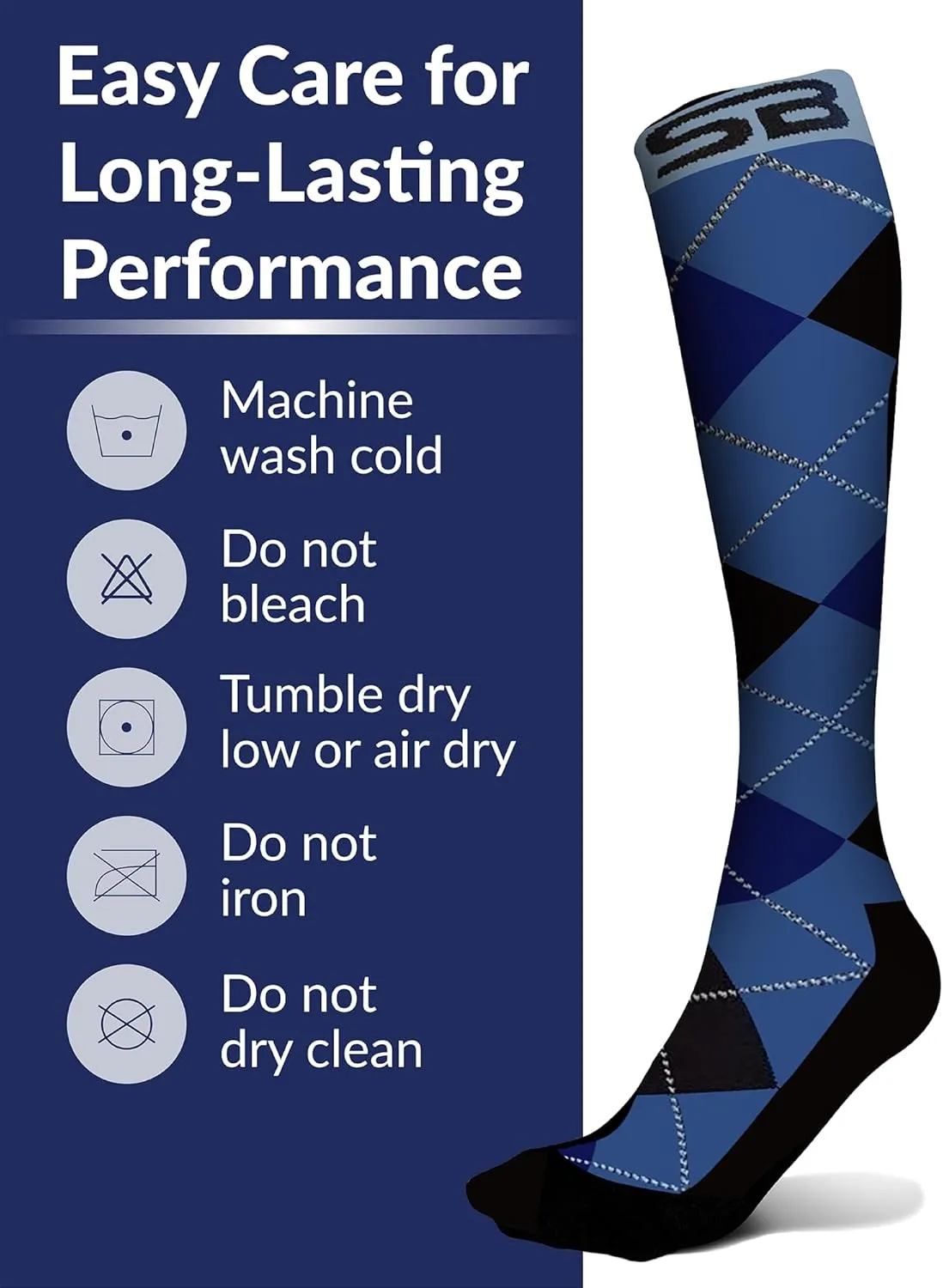 SB SOX Lite Compression Socks for Men & Women (15-20mmHg)  Best Compression Socks for Travel, Sports, and Daily Wear - XXL Sizes too!