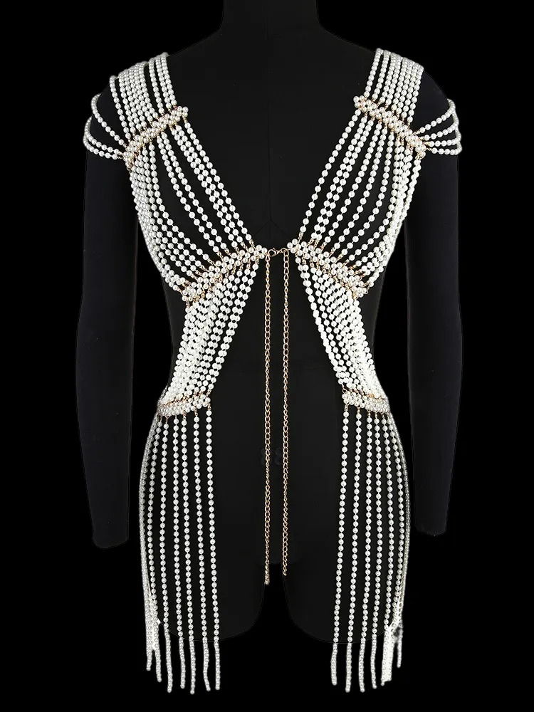 Sexy Adjustable Shoulder Tassel Body Chain