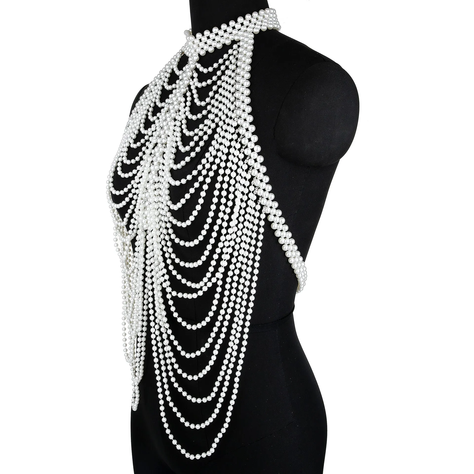 Sexy Pearl Bra Shawl Fashion Body Chains
