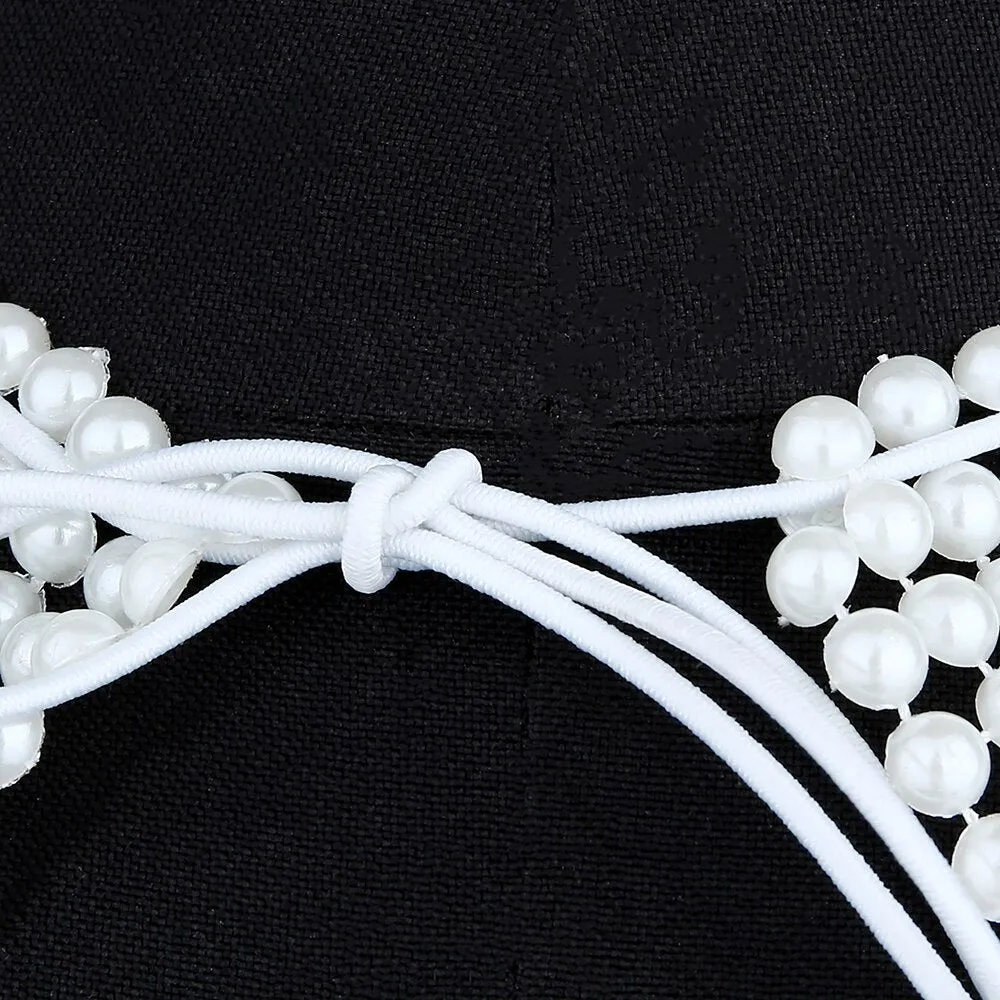 Sexy Pearl Decor Tassel Bra Chain