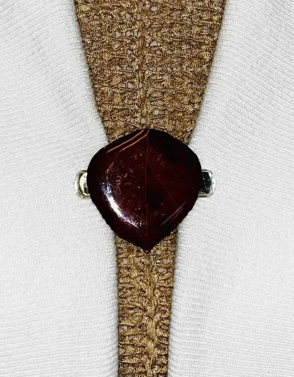 Sweater Clips Vintage Brown Leaf Cardigan Clip for Sweater Clasp Cinch Clip Leaves Sweater Clip Jewelry Gift Gifts for Her by Fabulici