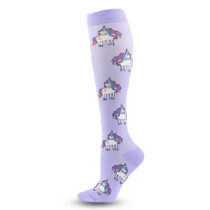 Unicorn Lavender Compression Socks