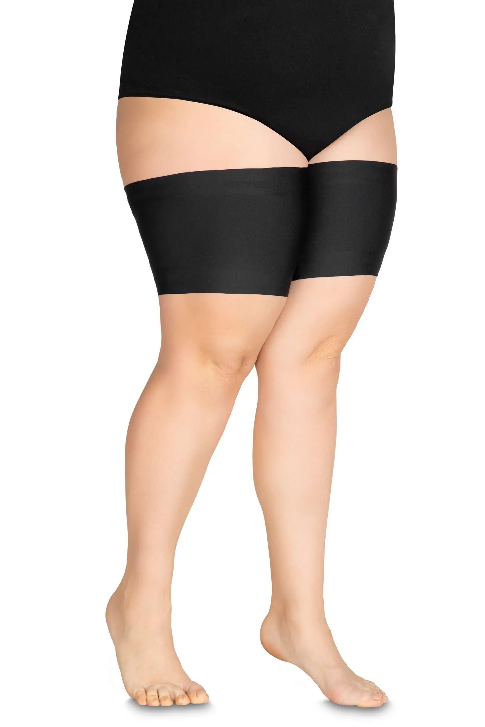 Women Elastic Thigh Bands Anti Chafing Prevent Thigh Rubbing Satin Small Size